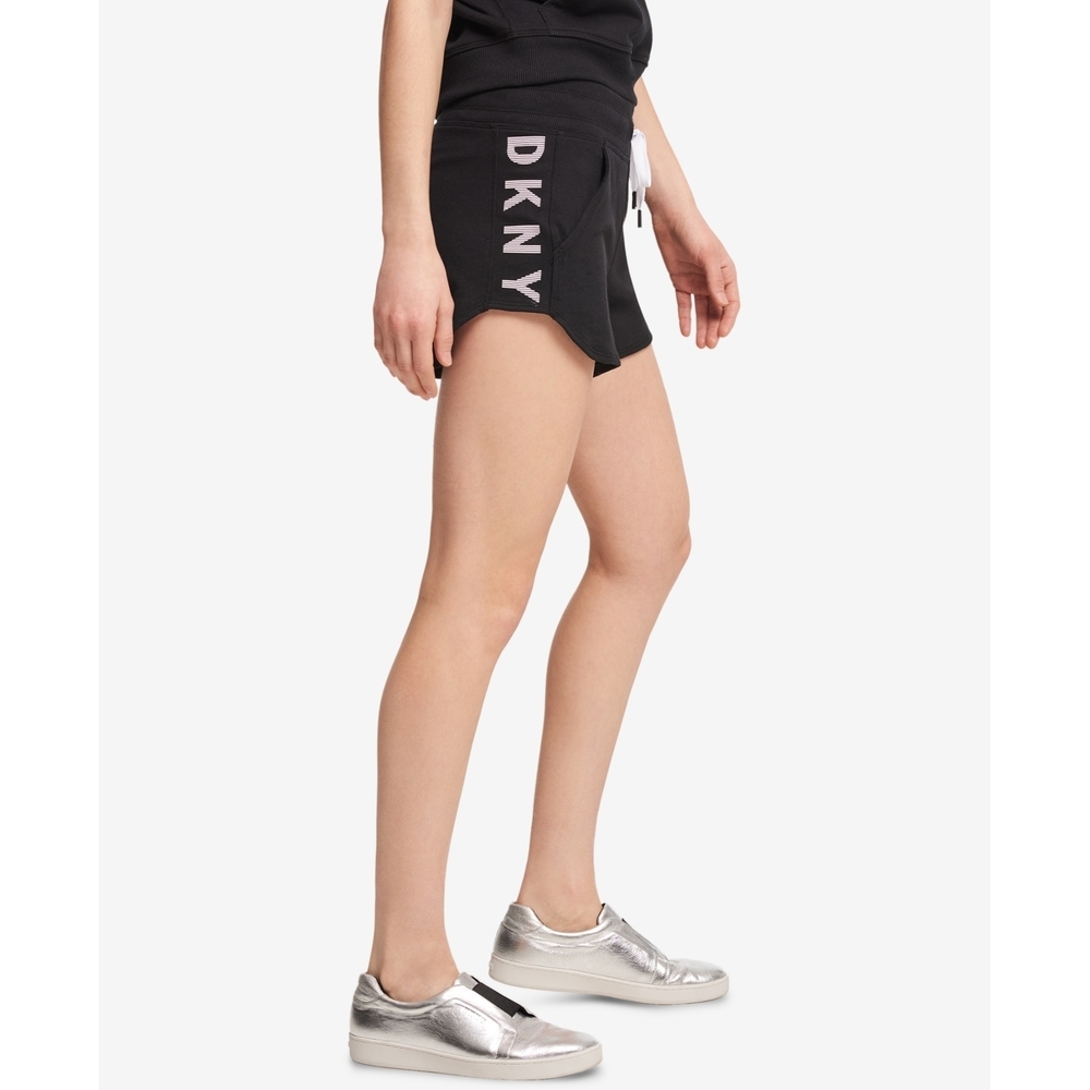 DKNY Womens Sport Logo Shorts Black
